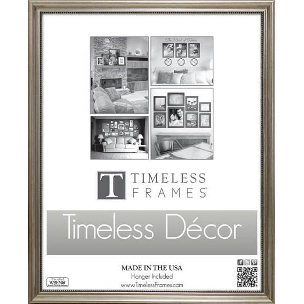 Timeless Frames 78032 Astor Cadre Mural en Argent&44; 11 x 14 Po.