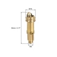 thumbnail image 2 of Uxcell Push Spring Plug Bolt  Brass M16 Male Thread Diameter 2.17 x 0.65" Brass Tone 3pcs, 2 of 5