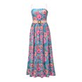 thumbnail image 1 of Kmbangi Robe d'Été Sans Manches à Imprimé Floral avec Bretelle Amovible, 1 of 10