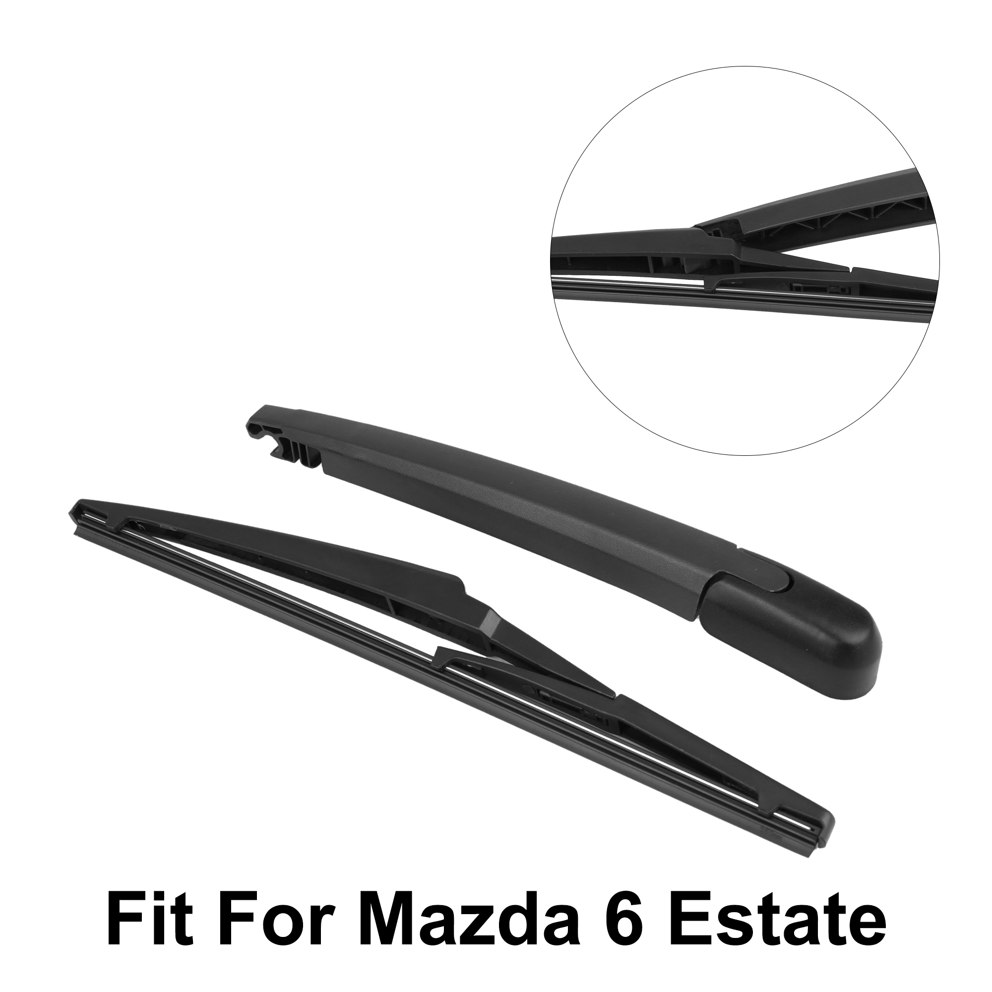 305mm 12" Rear Window Windshield Wiper Blade Arm Set for 0613 Mazda 5