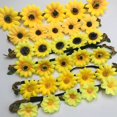 thumbnail image 3 of Guirnalda de girasol de imitación de margarita, tocado de fiesta, guirnalda de vacaciones bohemia, girasol, 3 of 6