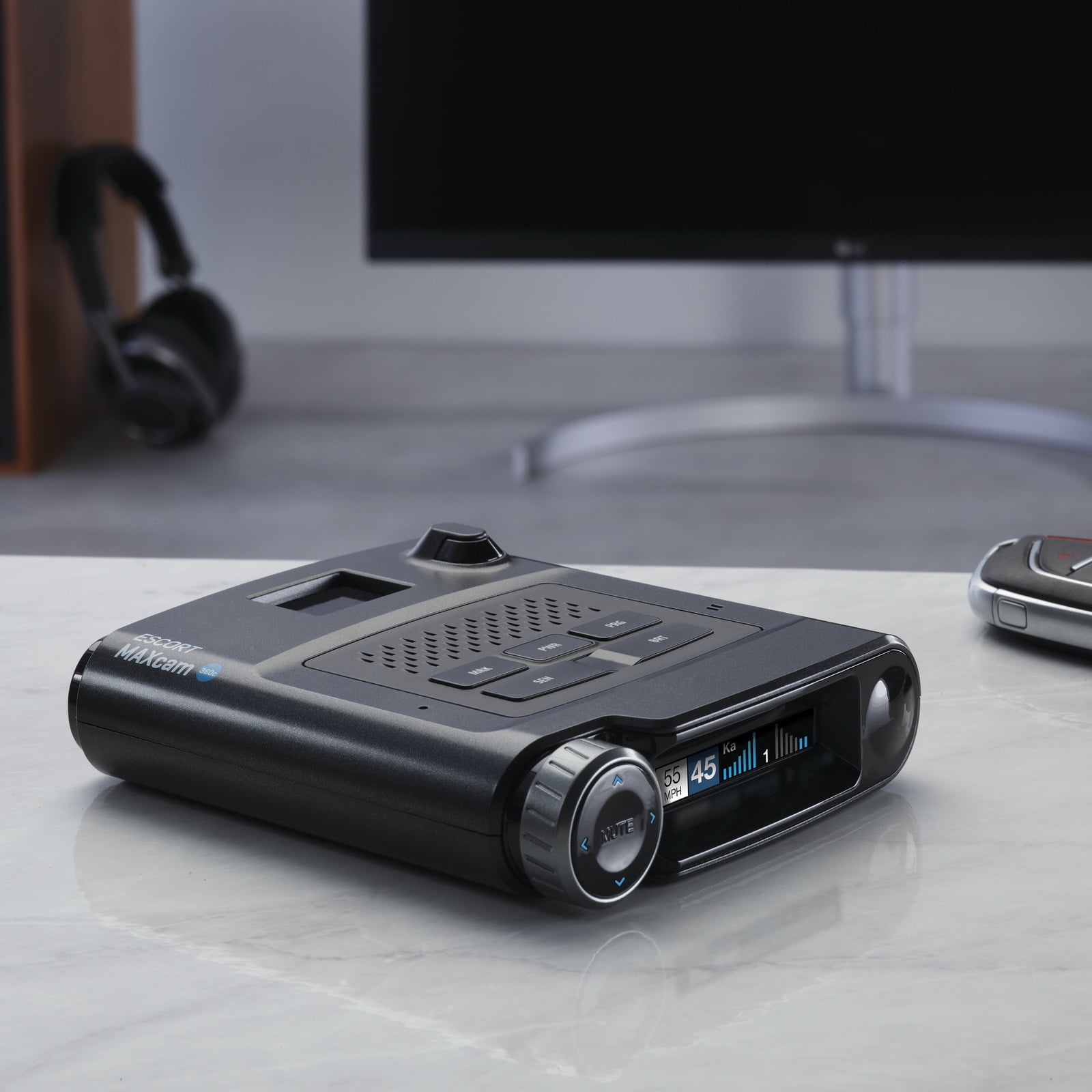 Escort MAXcam 360C Radar Detector & Dash Camera - QHD 1440P Dash Cam, 360° Protection, Incident Reports, Apple CarPlay & Android Auto + 16GB SD Card