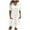 White, variant on Women's Casual Button Dress, Solid Color Front, Mid Length Short Sleeve, Loose Everyday Comfort
