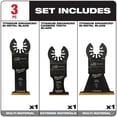 thumbnail image 4 of Milwaukee 3-Piece Multi-Material Oscillating Multi-Tool Blade Variety Pack, 4 of 10