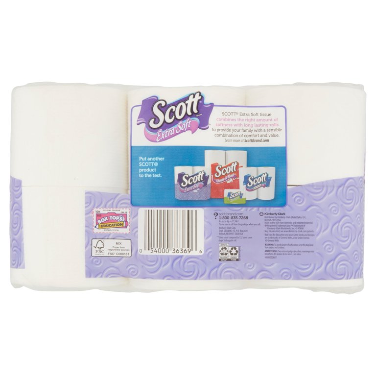 Scott Extra Soft Big Roll Toilet Paper 12 ct Pack
