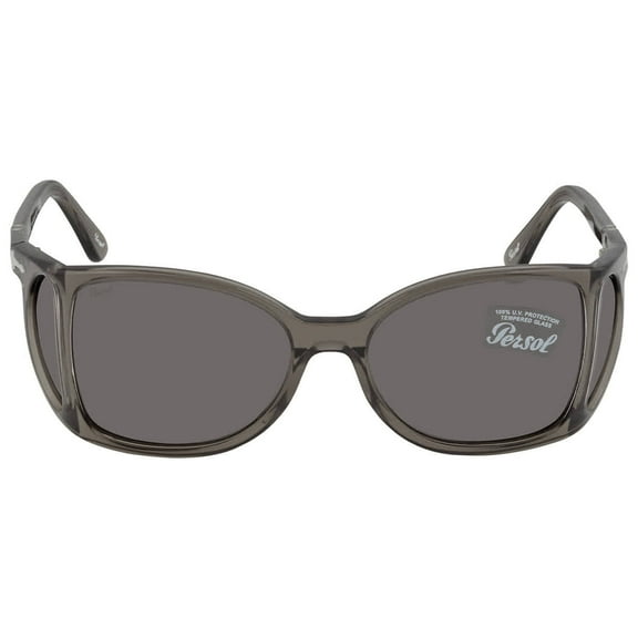 Persol Dark Grey Wrap Unisex Sunglasses PO0005 1103B1