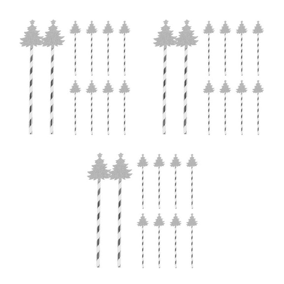 Masteelf 75 pcs Christmas Party Paper Straws Colorful Striped Disposable Straws For Party Christmas Straws Paper Straws For Drinking