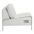thumbnail image 2 of HomeRoots Furniture Armless Chair White (296384), 2 of 2