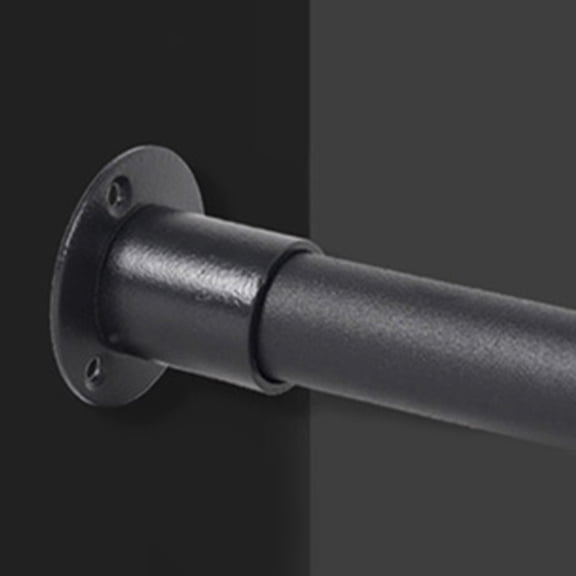 RENACLIPY 2-Pack Modern Stainless Steel Shower Curtain Rod Brackets for Bathroom Decor with Easy Installation