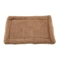 thumbnail image 3 of Estera de cama de erizo, conejillo de indias, cojín de felpa Rectangular, casa para mascotas hámster, nido, marrón claro, 3 of 5