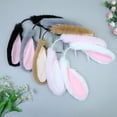 thumbnail image 4 of Fashion Headband Cartoon Headdress Plush Long Ears Hair Hoop Hair Accessories for Women Girls Gatherings, 4 of 9
