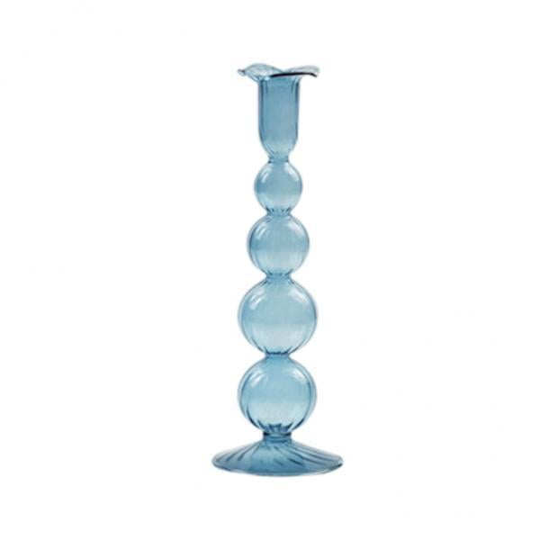 Soporte de Vela Cónica Sunnimix 2x de Vidrio Transparente para Decoración de El Hogar