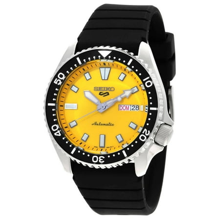Seiko 5 Sports Automatic Yellow Dial Men's Watch SRPL87K1