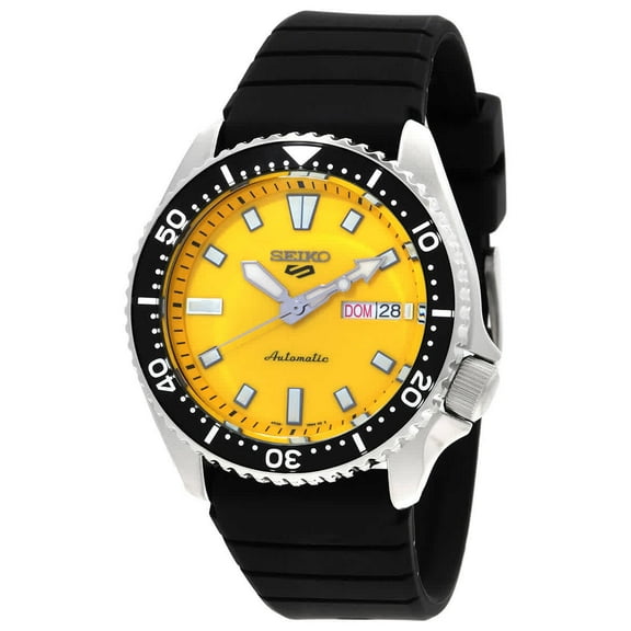 Seiko 5 Sports Automatic Yellow Dial Men's Watch SRPL87K1