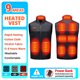 thumbnail image 3 of Chaleco calefactor de 17 áreas para hombre y mujer, chaleco calefactable por USB, chaqueta calefactora de temperatura con Control inteligente, abrigo de algodón para caza, senderismo y esquí, 3 of 5