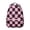 Pink-41, variant on Geometric Plaid Backpack Striped and Checkered Fusion Design Stylish Students School Bag