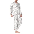 thumbnail image 2 of Sikiie Funny Chicken Mens Pajama Set, Soft Warm Long Sleeve Sleepwear, Cozy Button-Down Pjs for Men-Medium, 2 of 7
