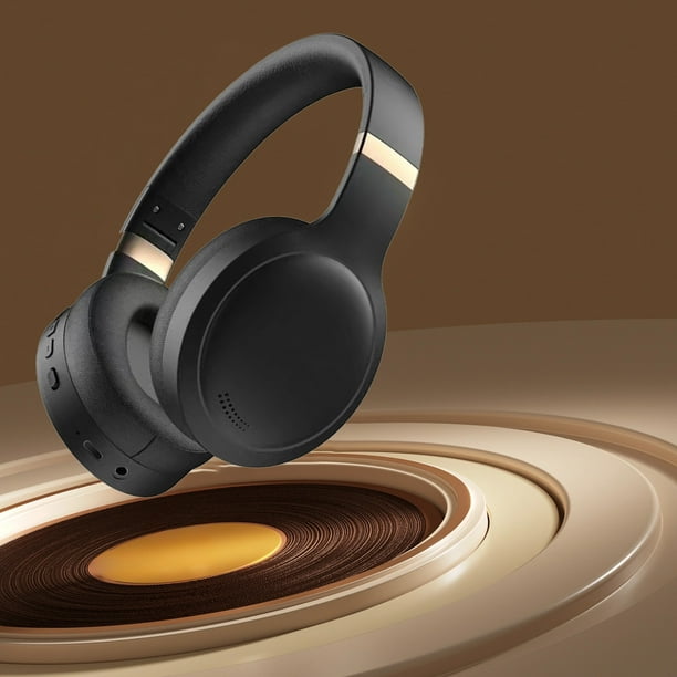Auriculares Bluetooth, auriculares inalámbricos, diadema suave plegable con montaje en la cabeza, baja latencia, batería alta, 5.4, auriculares deportivos para juegos, auriculares Bluetooth de plástic