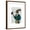 Brown Frame, variant on Art.com Hare in Turquoise Coat Stretched Canvas Print Wall Art by Fab Funky, 12" x 16"