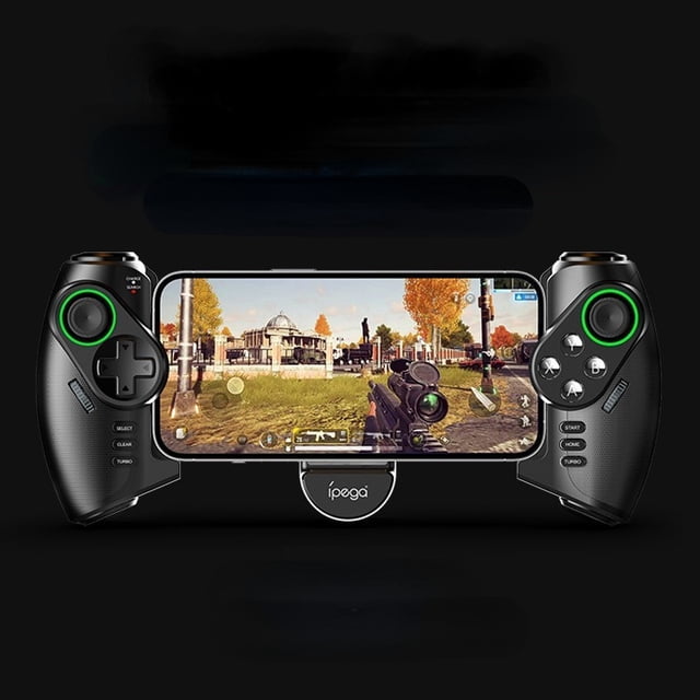 IPEGA Mechanical Stretch Gaming Controller - Wireless Bluetooth Gamepad for Phones, Tablets & PC, PUBG Mobile Gaming Accessory with Adjustable Clamp