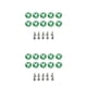 thumbnail image 2 of Sidaley Juego de arandelas de tornillos para coche de 10 piezas, juego surtido de arandelas decorativas, accesorios modificados para Verde 2piezas, 2 of 6