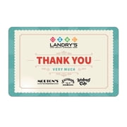 Landry's $25 Thank You Blue eGift Card [Email Delivery]