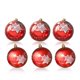 thumbnail image 1 of Paquete de 6 Bolas de decoración de Navidad Colgantes de Navidad Árboles de árboles Adornos Ceremonia Party Decorations Hotel Home Supplies Red kenally HA009800-02B, 1 of 6