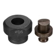 thumbnail image 1 of Troquel de perforación hidráulico Uxcell de 16 mm para acero angular, hierro y aluminio, burdeos y negro, 1 of 5