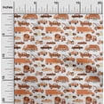 thumbnail image 2 of oneOone Polyester Spandex Brown Fabric Truck Craft Projects Decor Fabric Printed By The Yard 56 Inch Wide, 2 of 4