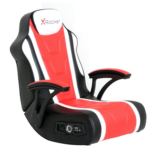 X Rocker Hurricane 2.1 Wireless Gaming Chair, Black/Red/White, PU
