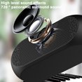 thumbnail image 5 of Bluetooth Speaker with LED Lights, 5.0 Wireless Stereo, FM Radio, Alarm Clock, 1500mAh Battery, USB/TF/AUX, HiFi Sound for Home Outdoor, 5 of 9