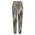thumbnail image 4 of Wuxian Wide Leg Pants Woman High Waist Floral Printing Elastic Waist Trousers Long Pants Boho Beach Relaxed Joggers Summer Fashionable Breathable Pencil Pants,Light Gray,S, 4 of 5