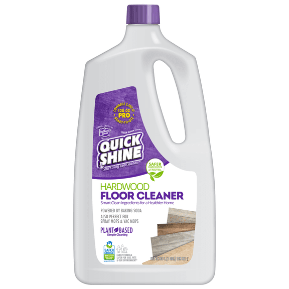 Quick Shine High Traffic Hardwood Floor Cleaner Refill, 128 fl. oz., Fresh Clean Scent