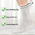 thumbnail image 3 of Men Diabetic Socks, Loose Cuff Non Binding Socks, 6 Pairs Extra Wide Seamless Toe Socks for Men Women 6-11, 3 of 5