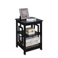 thumbnail image 2 of Convenience Concepts Town Square End Table with Shelves, Black, 2 of 2