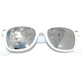thumbnail image 2 of Kids Retro Sunglasses - Matte-White Frame / Mirror Polarized Lens, 2 of 6