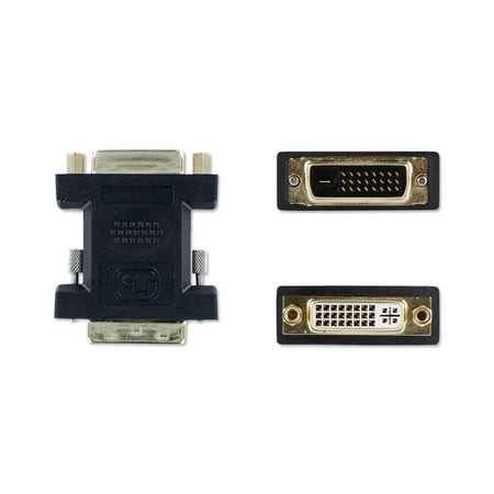 Single Line Adapter - NavePoint DVI-I Female to DVI-D Single Link Male Adapter Black