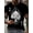 Black, variant on Men's Novelty Casual Graphic Crewneck T-Shirt Short Sleeve Oversized Tee Top Black S
