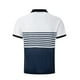 thumbnail image 5 of Blusa de Manga Corta de los Hombres de la Moda de la Raya de la Cremallera Del Cuello de Vuelta Superior, Poliéster Versátil Camisa de Ocio para la Primavera Del Verano Al Aire Libre Y Casual, 5 of 8