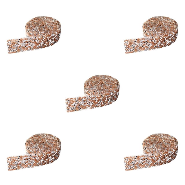 Cateissary Pegatinas ostentosas Resina Cristal Decoración Apliques Craft Fix Decor Beads Llamativo Taladro Tira Champán 1 Código 2cm Ancho Type2 NO2