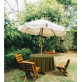 thumbnail image 2 of Vargottam Nappe Ronde Intérieure/extérieure 58 Pouces avec Parasol, Nappes de Patio Imperméables à Fermeture Éclair, Couvertures de Table Printemps/été pour Table Circulaire/bbqs/pique-Nique - Vert Olive, 2 of 7