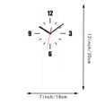 thumbnail image 3 of Easter Decorations Modern Fashion Art Mute Home Living Room Decoration Crucifix Decoration Halloween Acrylic Wall Clock Tabletop Decor Home Decor Collection, 3 of 6