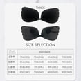 thumbnail image 2 of Strapless Bras For Women, Adhesive Invisible Backless Push Up Gathering Lift Up Cups Dresses Reusable Invisible Bra 2 Pairs, 2 of 5