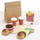 thumbnail image 3 of Juego de hamburguesas de Wooden Play Food Toy Pillowhale para niños pequeños, 3 of 6