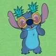 thumbnail image 2 of Girl's Lilo & Stitch Pineapple Glasses Stitch  Graphic Tee Green Apple X Large, 2 of 4