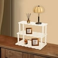 thumbnail image 6 of FashionCha Desktop Rack Display Bamboo Elegant Makeup Organizer for Dining Room Counter White, 6 of 9