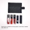 thumbnail image 3 of Almacenamiento De Malla Transparente Negra, Bolsas De Cosméticos De Viaje Portátiles De Gran Capacidad, Organizador, Monedero Duradero, Bolsas De Maquillaje Guardurnaity HA044174-02, 3 of 6