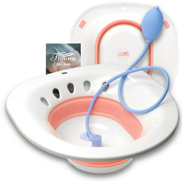 Foldable Sitz Bath Tub For Soak And Steam Over The Toilet Seat With Hand Flusher By Fivona Walmart Com Foldable Sitz Bath Tub For Soak And Steam Over The Toilet Seat With Hand Flusher By Fivona Walmart Com