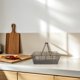 thumbnail image 4 of Escurridor de utensilios - Organizador de cesta escurridora para encimera de cocina - Cesta de secado de utensilios con mango de madera plegable para vajilla, cubiertos y alimentos, 4 of 8