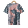 thumbnail image 4 of Fiudx Tops para Mujer Blusa de Manga Corta con Cuello Redondo y Estampado a La Moda para Mujer, 4 of 7